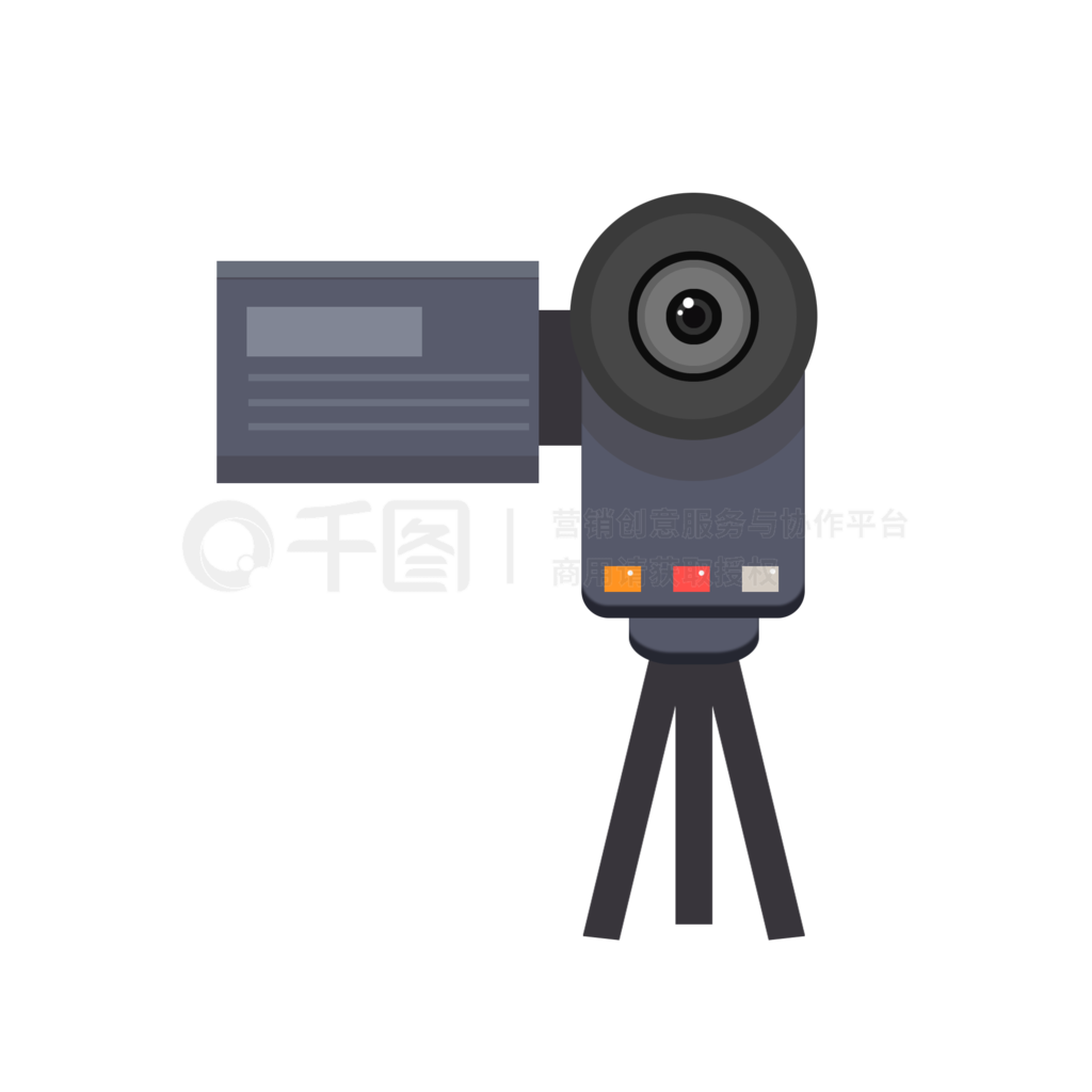 捕捉精彩瞬間 手繪卡通攝像機插畫與專業攝像制作服務